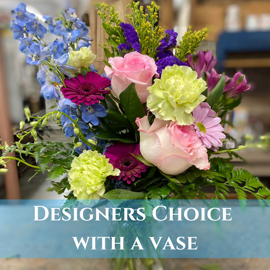 Florist's Choice with Vase